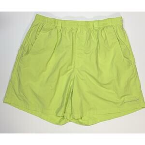 Columbia PFG Backcast Ⅲ Water Fishing Swim Shorts Neon Yellow Green Men’s size L